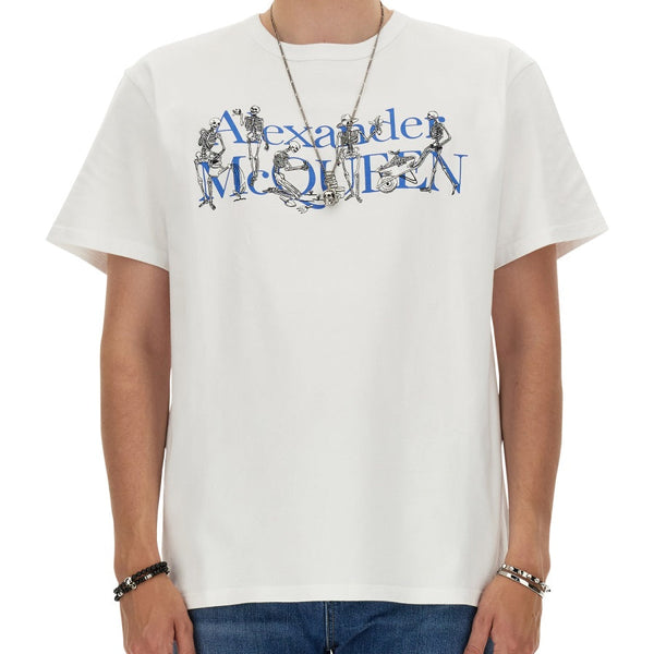 Alexander Mcqueen Men T-Shirt With Logo