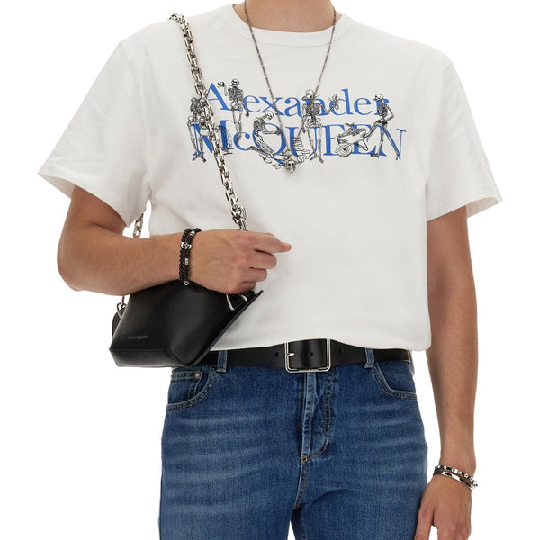 Alexander Mcqueen Men T-Shirt With Logo