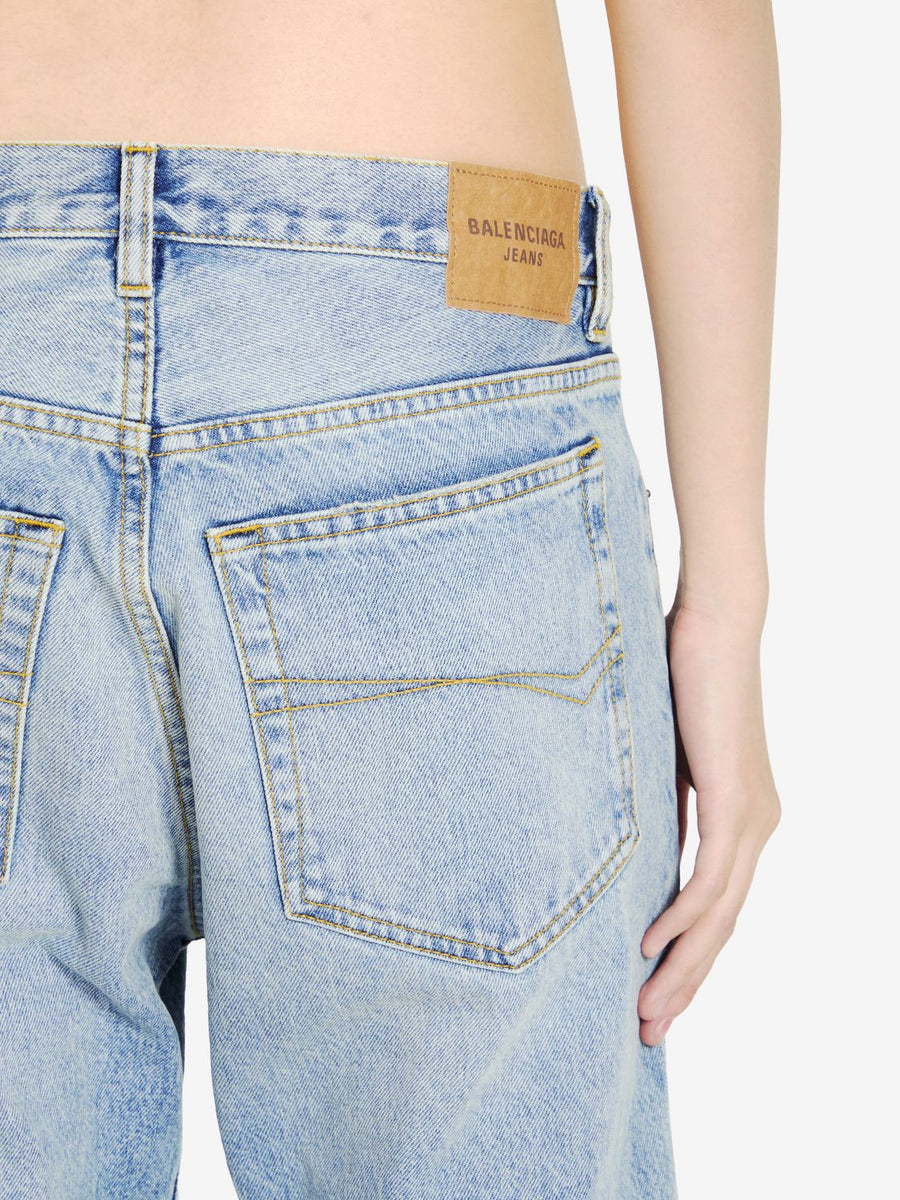 BALENCIAGA Distressed Hem Women's Jeans