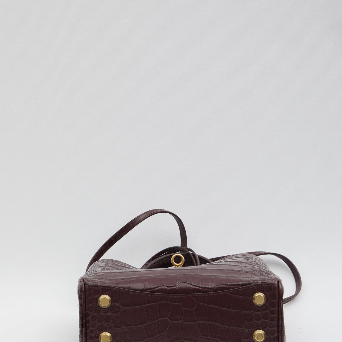 BALENCIAGA Mini Handbag with Crocodile Embossing - FW25