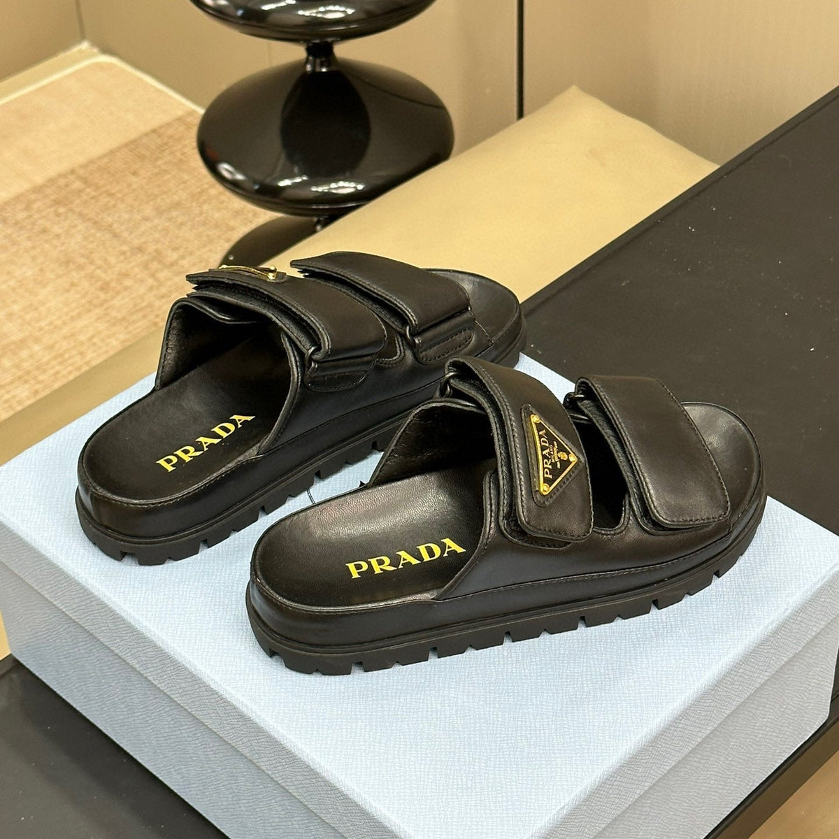 PD NAPPA LEATHER SLIDES
