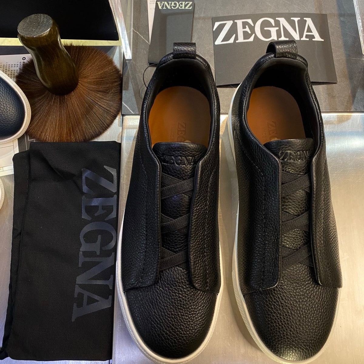 ZEGN TRIPLE STITCH SNEAKER
