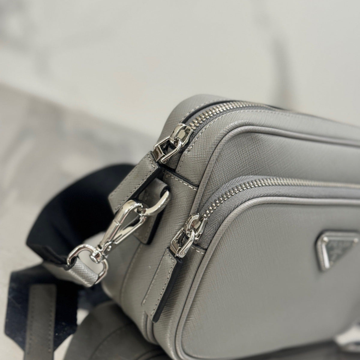 PD SAFFIANO LEATHER SHOULDER BAG
