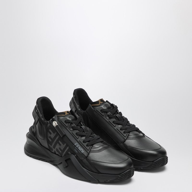 Fendi Fendi Flow Black Leather Sneaker Men