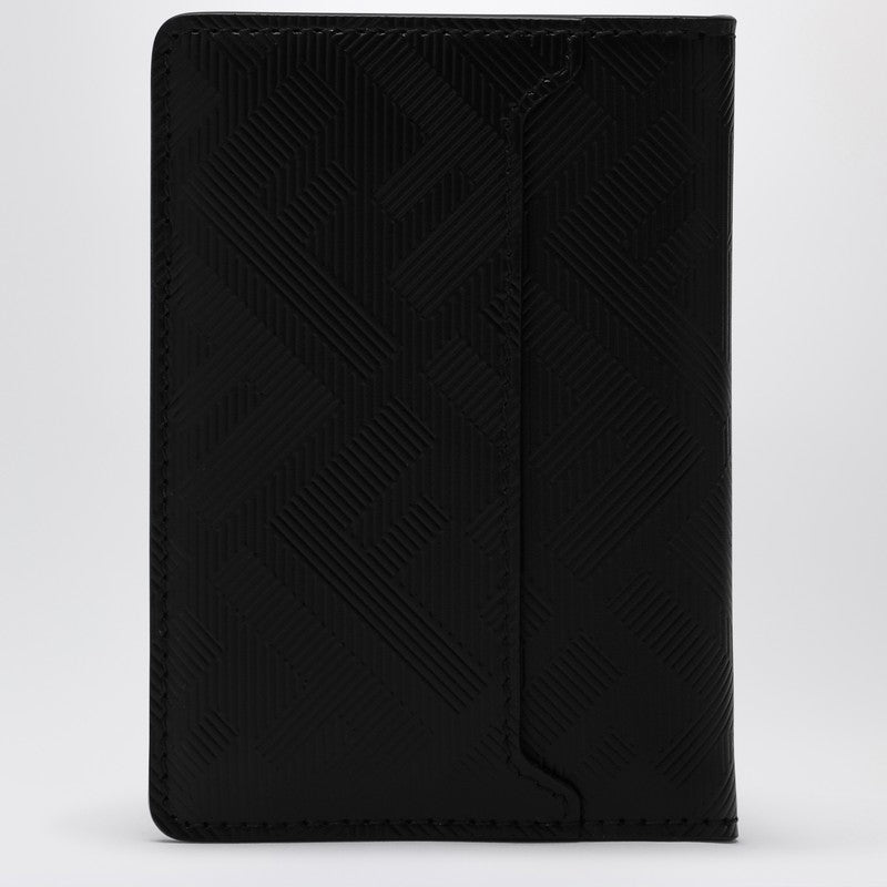 Fendi Fendi Shadow Black Leather Card Case Men