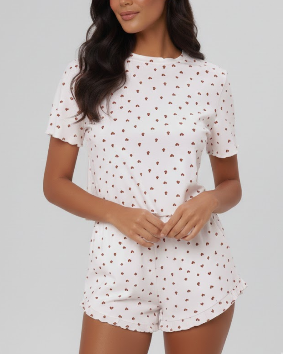 Hearts | Cotton Pyjama Set