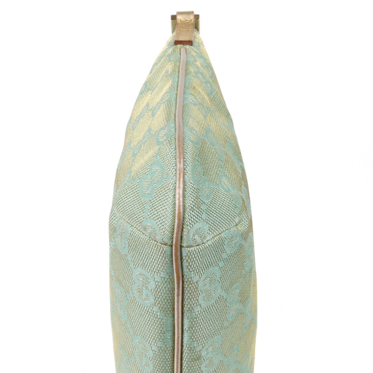 Gucci Vintage Turquoise Crescent Shoulder Bag.