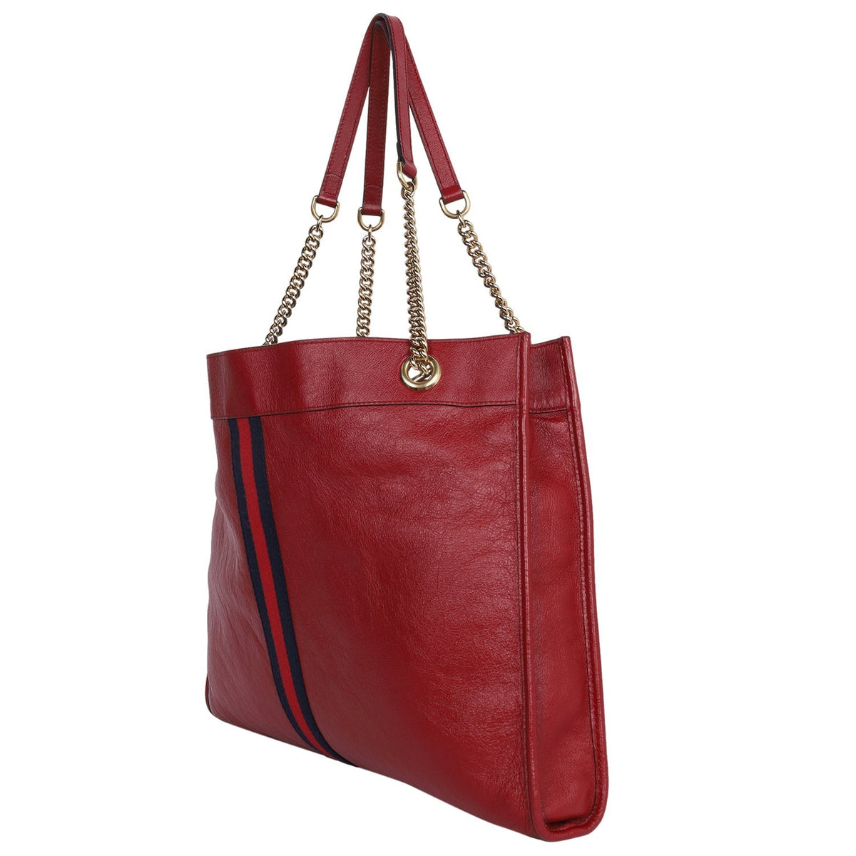 Gucci Red Leather Rajah Tote Bag (Authentic Pre-Owned)