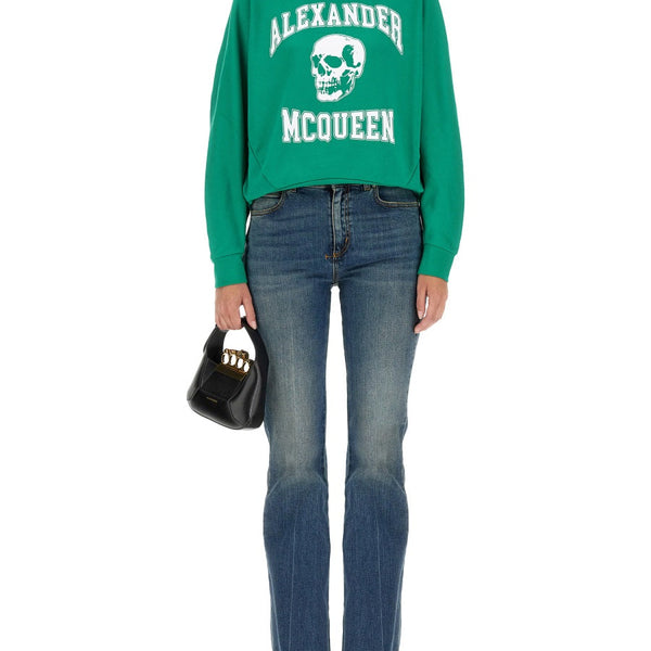 Alexander Mcqueen Women Varsiity Skull Sweatshirt