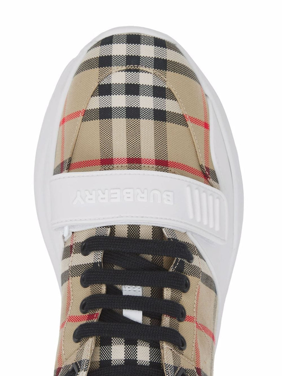 CHECK FABRIC SNEAKERS