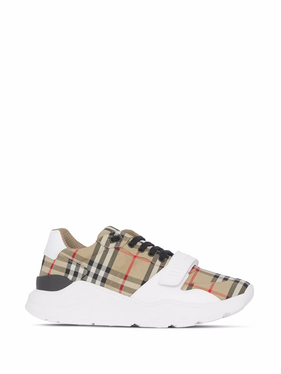 CHECK FABRIC SNEAKERS