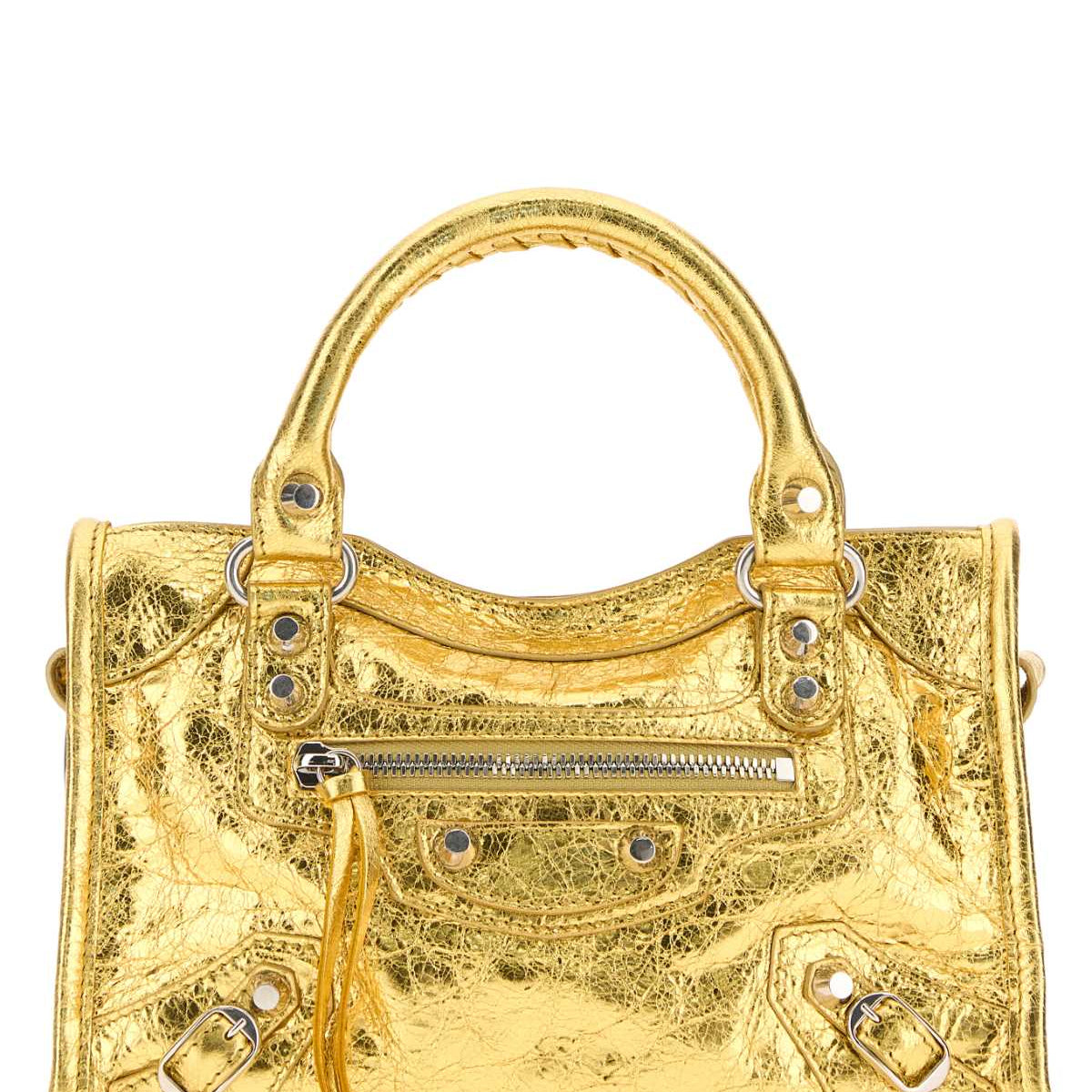 BALENCIAGA Mini Leather City Handbag