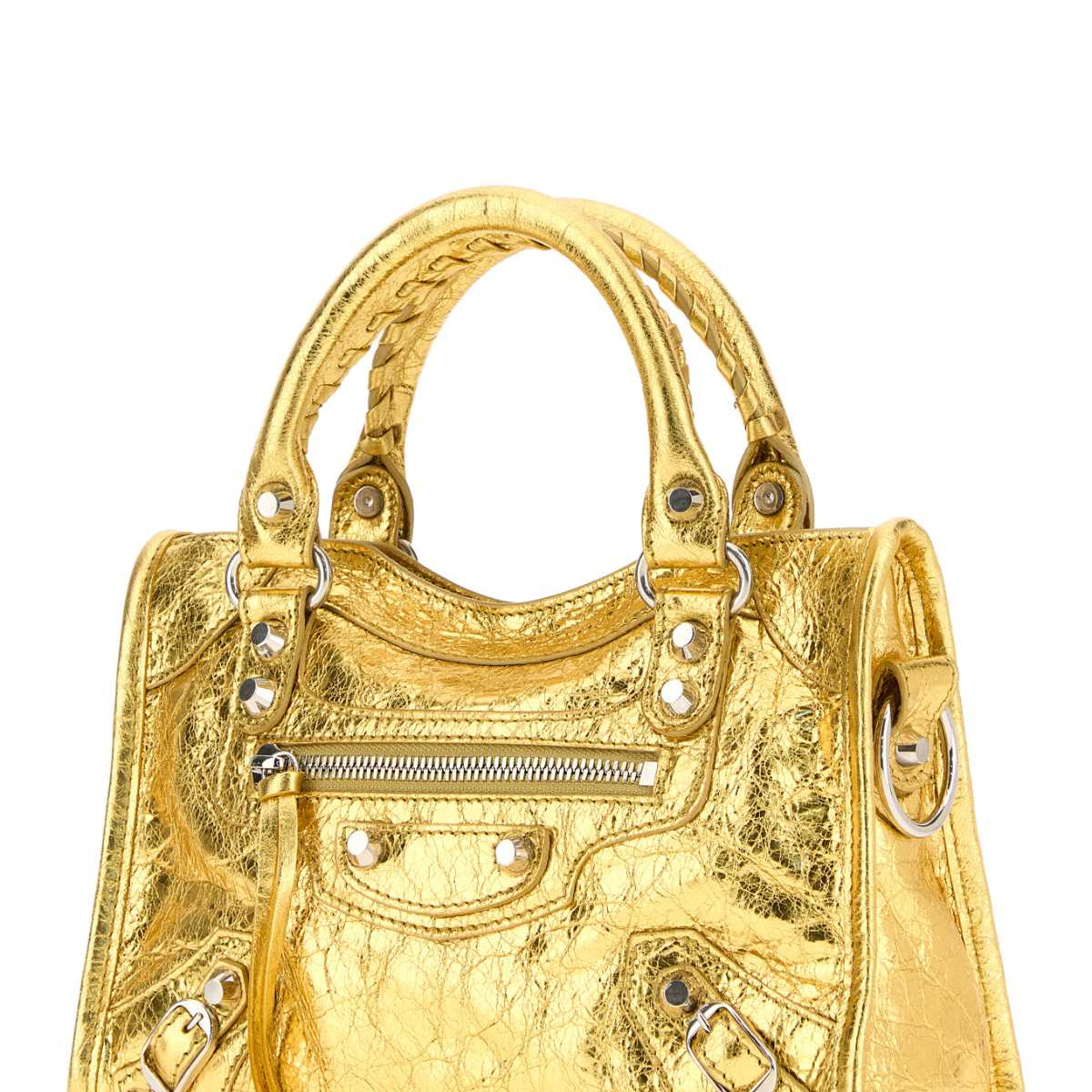 BALENCIAGA Mini Leather City Handbag
