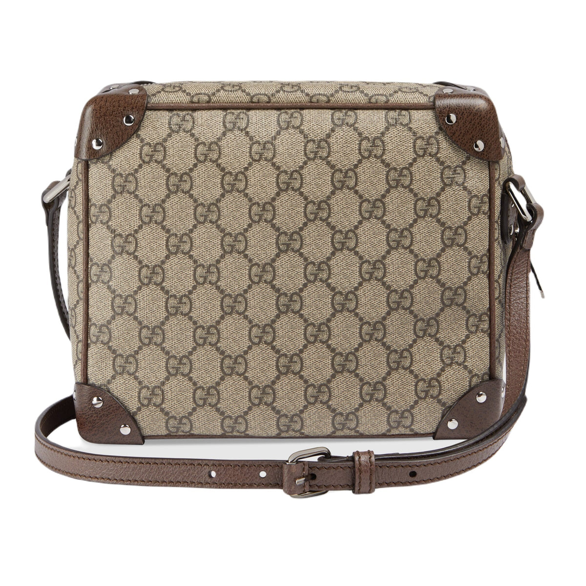 Gucci GG Crossbody Bag with Leather Details