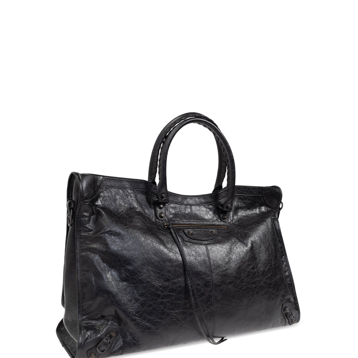 BALENCIAGA Luxe Lamb Leather Handbag for Men
