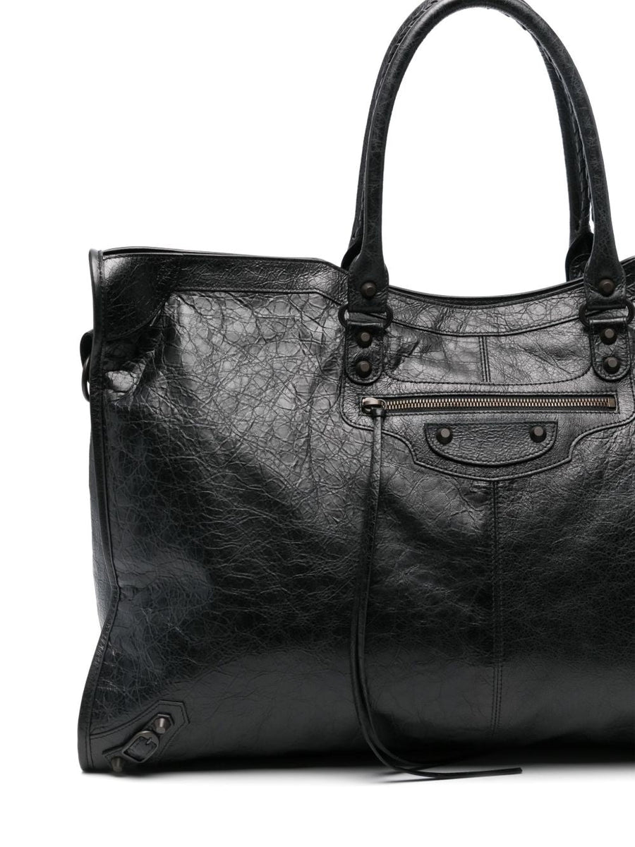 BALENCIAGA Luxe Lamb Leather Handbag for Men