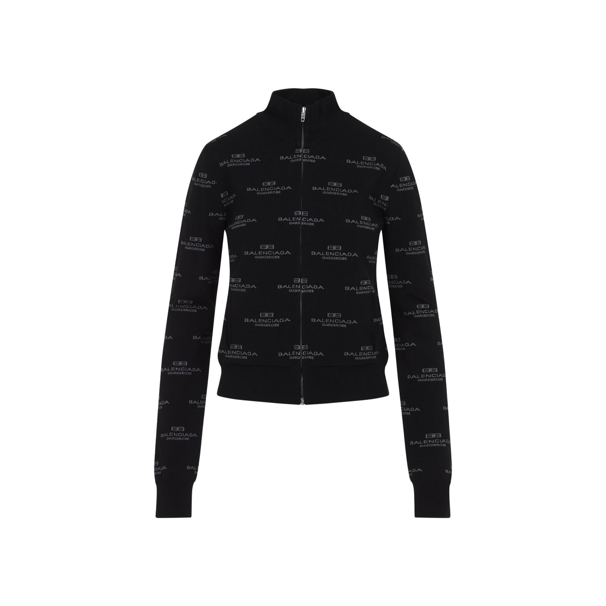 BALENCIAGA All-Over Zip-Up Cardigan