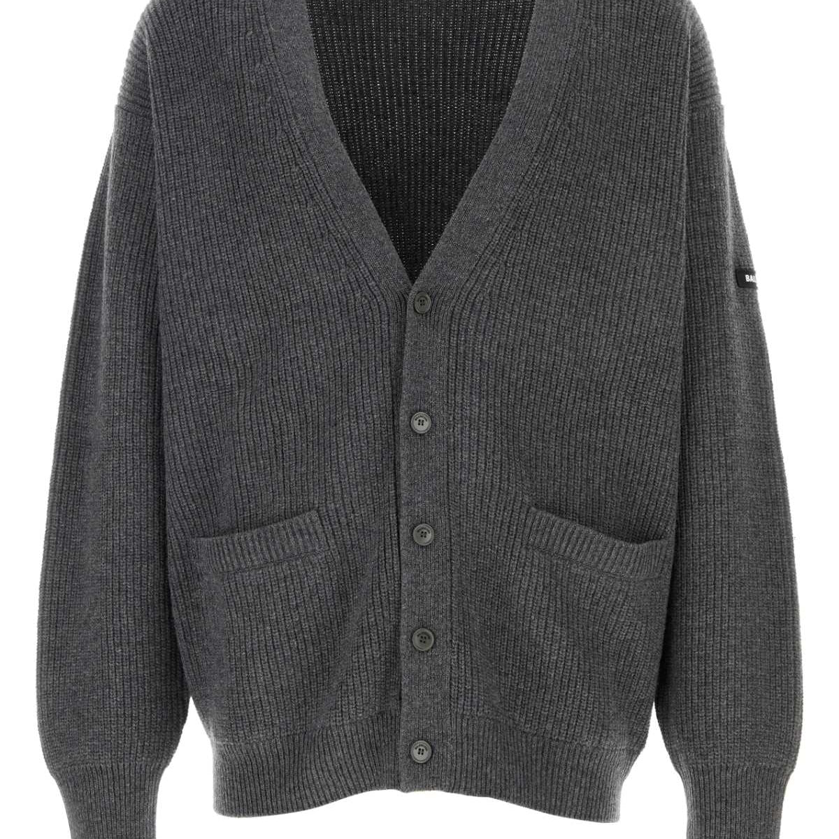 BALENCIAGA Wool Cardigan for Men - SS25 Collection