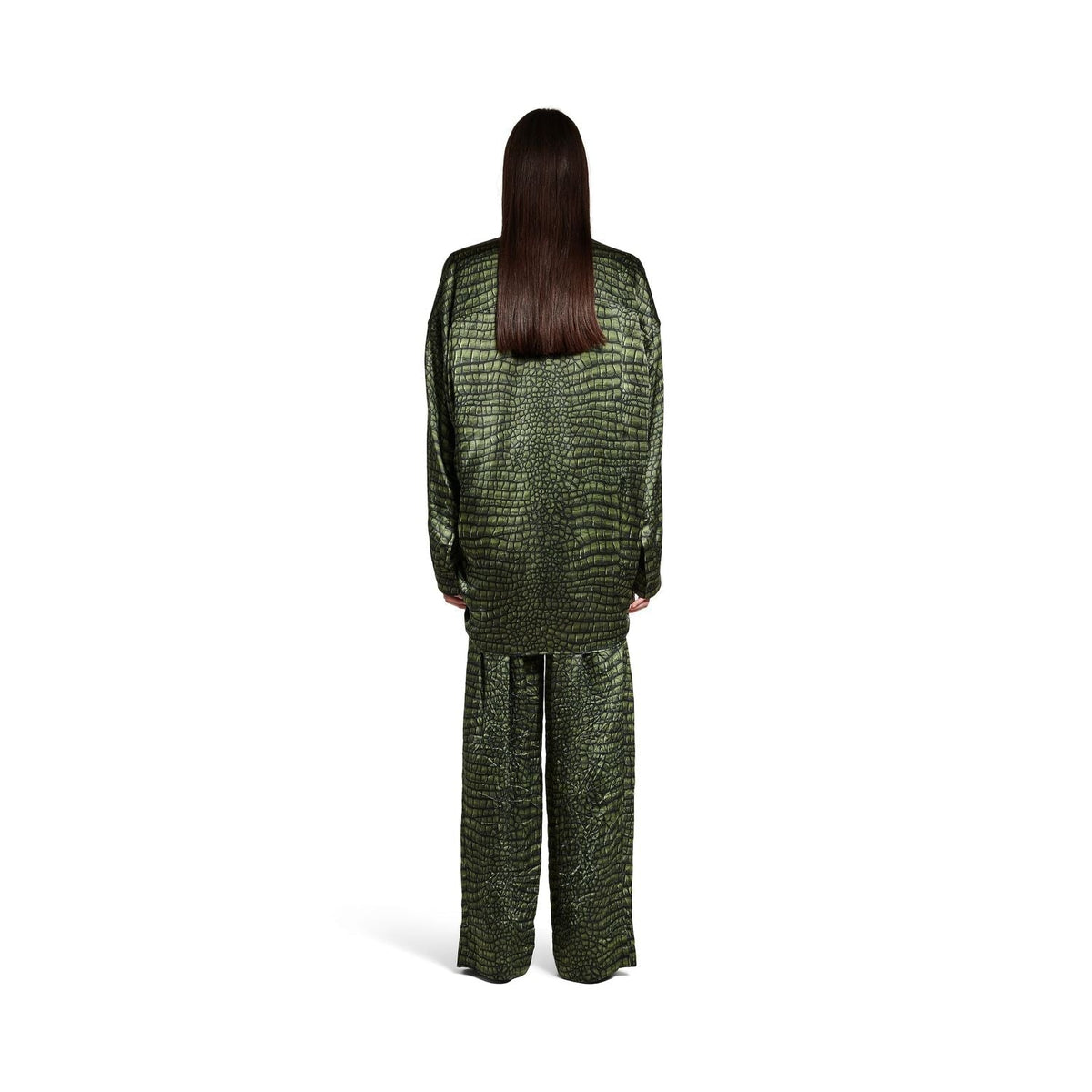 BALENCIAGA Cocoon Printed Silk Shirt