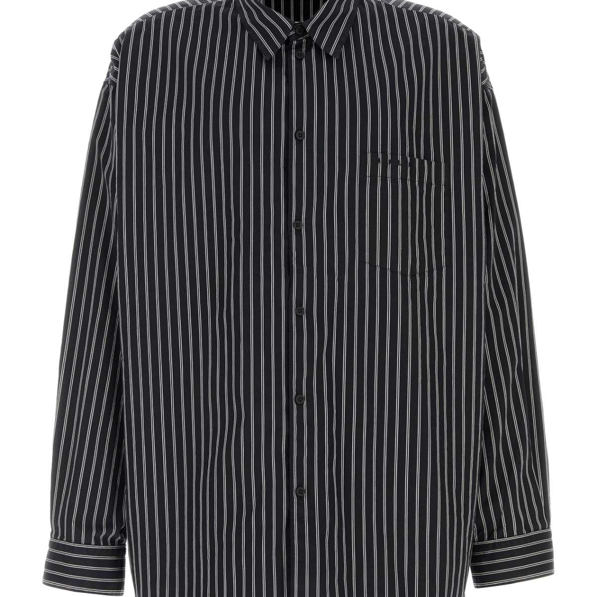 BALENCIAGA Embroidered Poplin Oversize Shirt