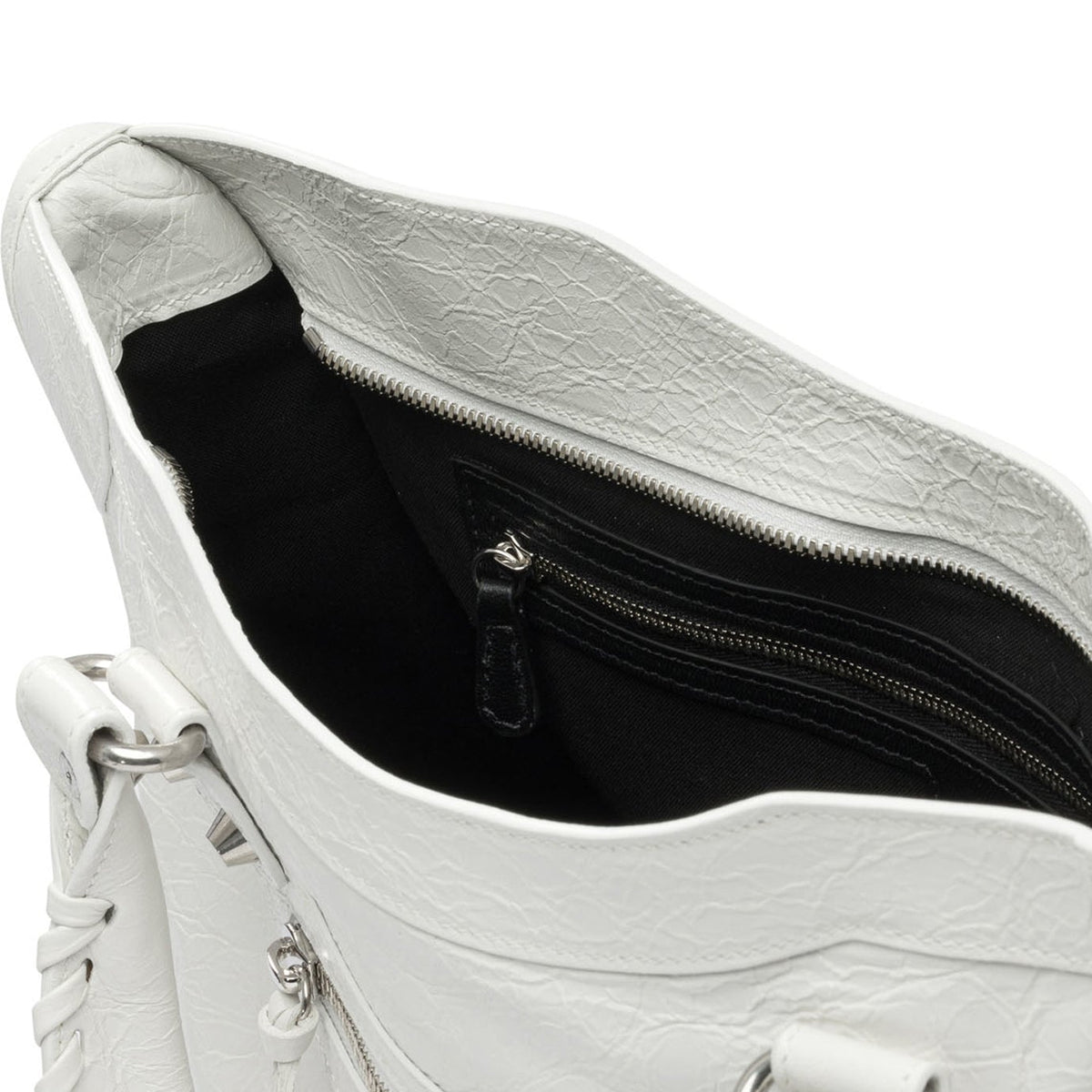 BALENCIAGA Luxe Lamb Leather Shoulder Handbag - Mini
