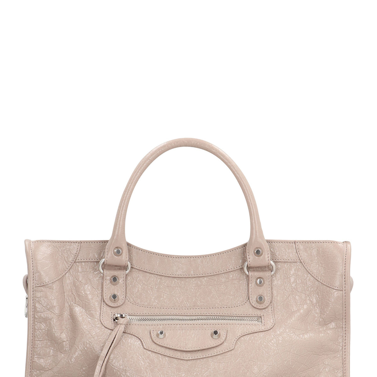 BALENCIAGA Grained Leather Le City Medium Handbag