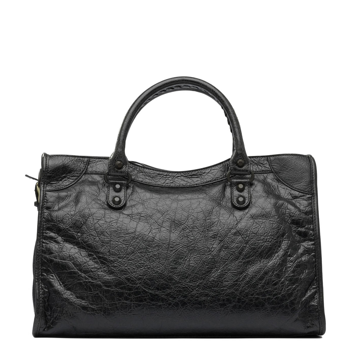 BALENCIAGA Leather Shoulder Handbag - Medium Size