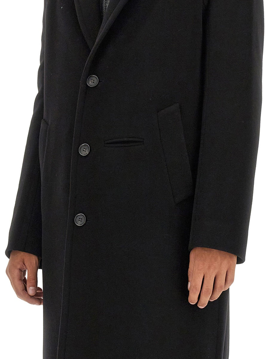 Alexander Mcqueen Men Single-Breasted Coat