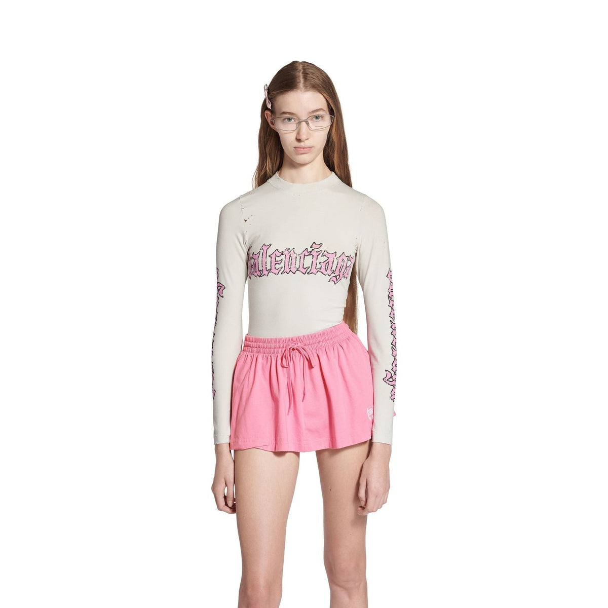 BALENCIAGA Fitted Long Sleeve T-Shirt