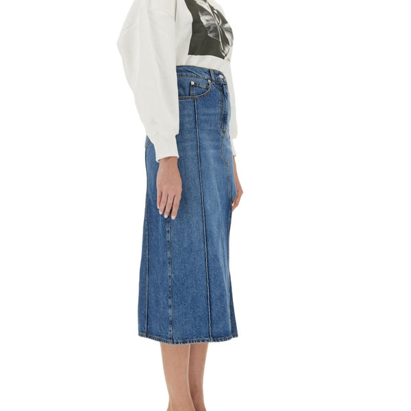 Alexander Mcqueen Women Pencil Skirt With Cut-Out