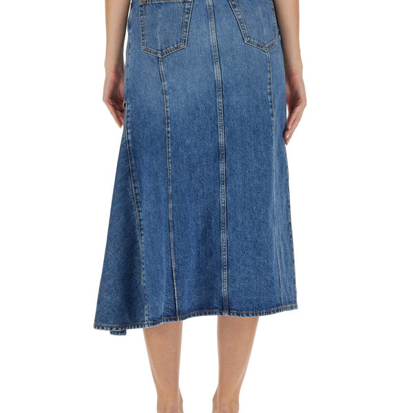 Alexander Mcqueen Women Pencil Skirt With Cut-Out