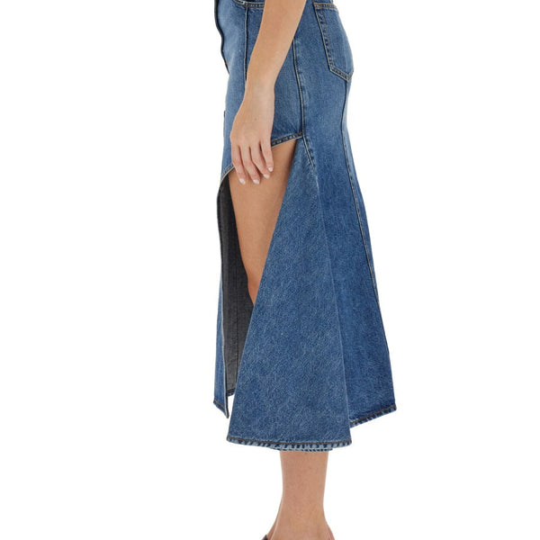 Alexander Mcqueen Women Pencil Skirt With Cut-Out