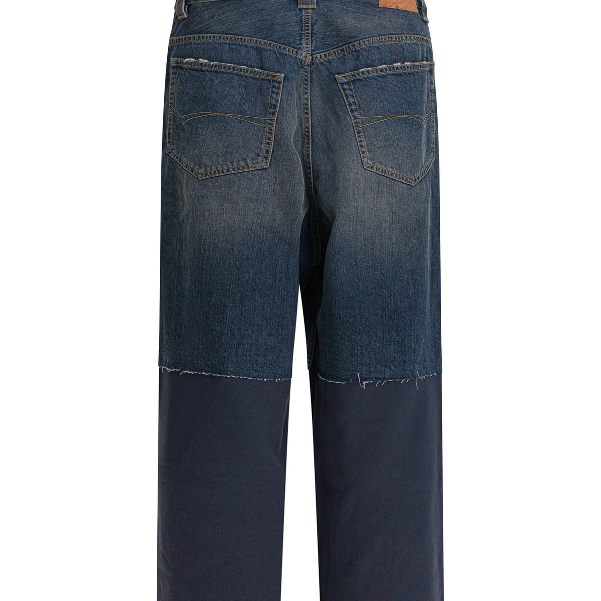 BALENCIAGA Cotton Trousers with Patched Detailing for Men
