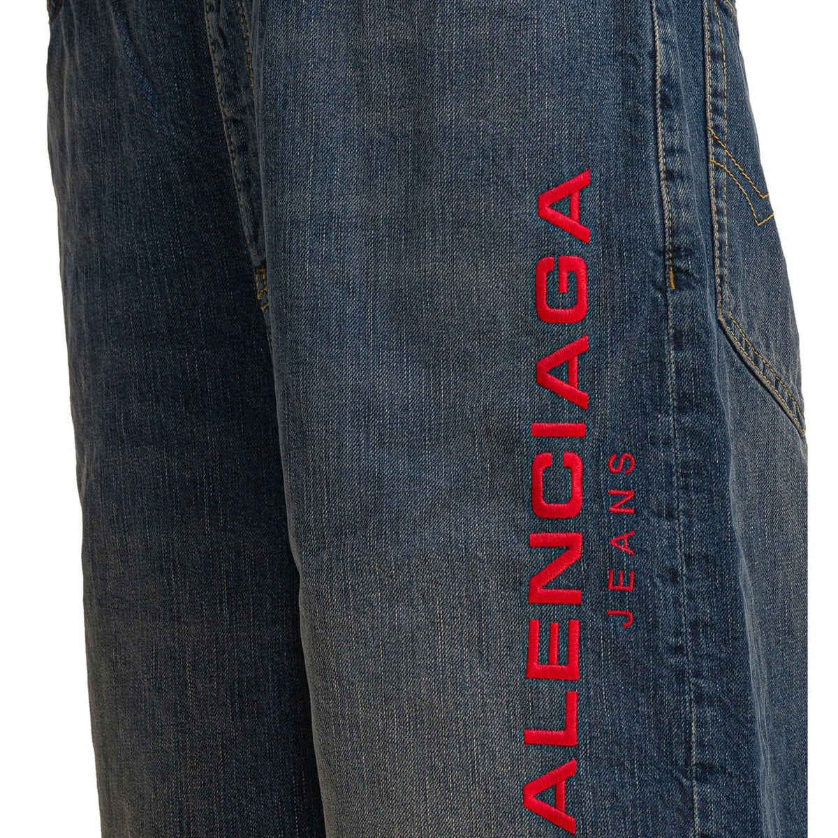 BALENCIAGA Cotton Trousers with Patched Detailing for Men