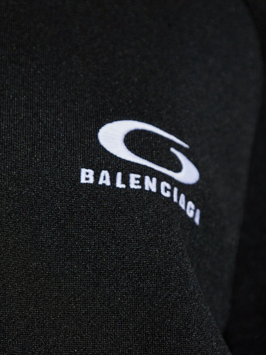 BALENCIAGA Slim Fit Tracksuit Dress with Cut-Out (Size 36 FR)