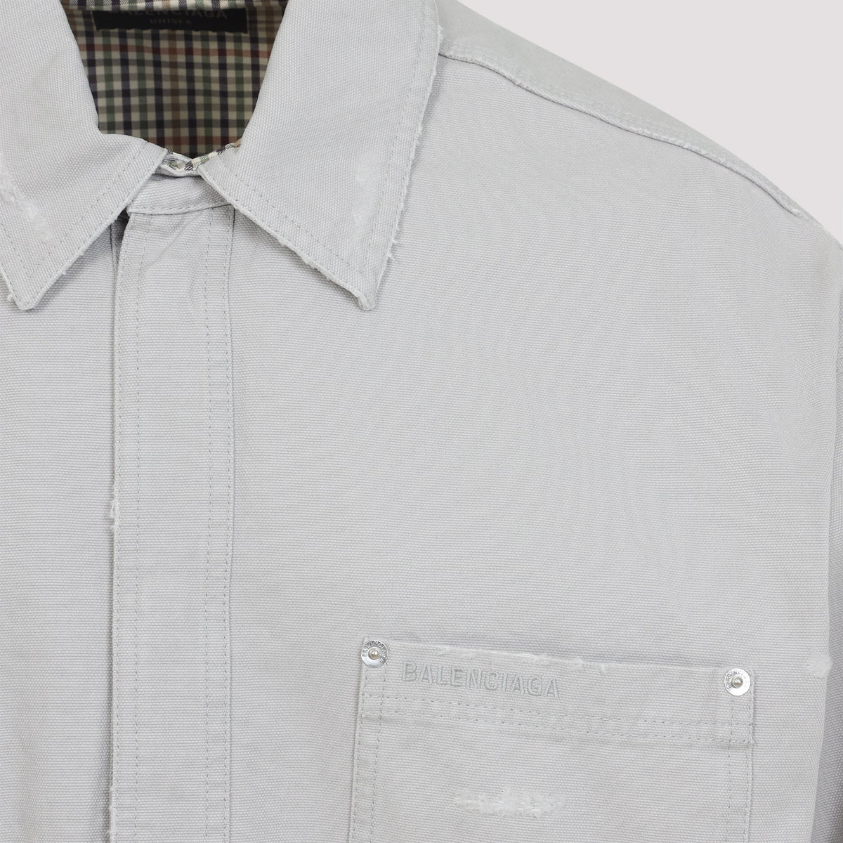 BALENCIAGA Oversized Cotton Workwear Shirt for Men