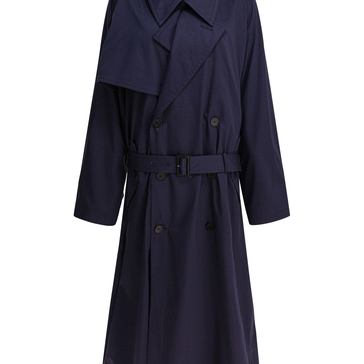 BALENCIAGA Draped Neck Trench Jacket