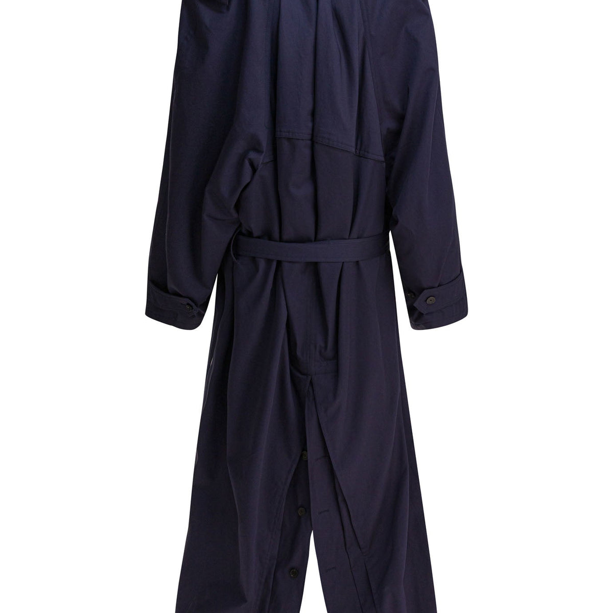 BALENCIAGA Draped Neck Trench Jacket