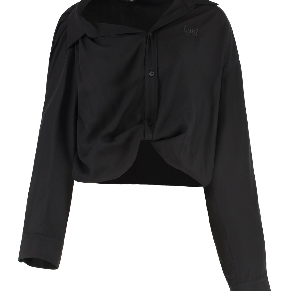BALENCIAGA One Shoulder Poplin Shirt