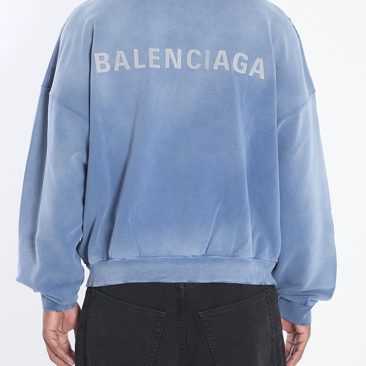 BALENCIAGA Distressed Zip Up Jacket - Size 03