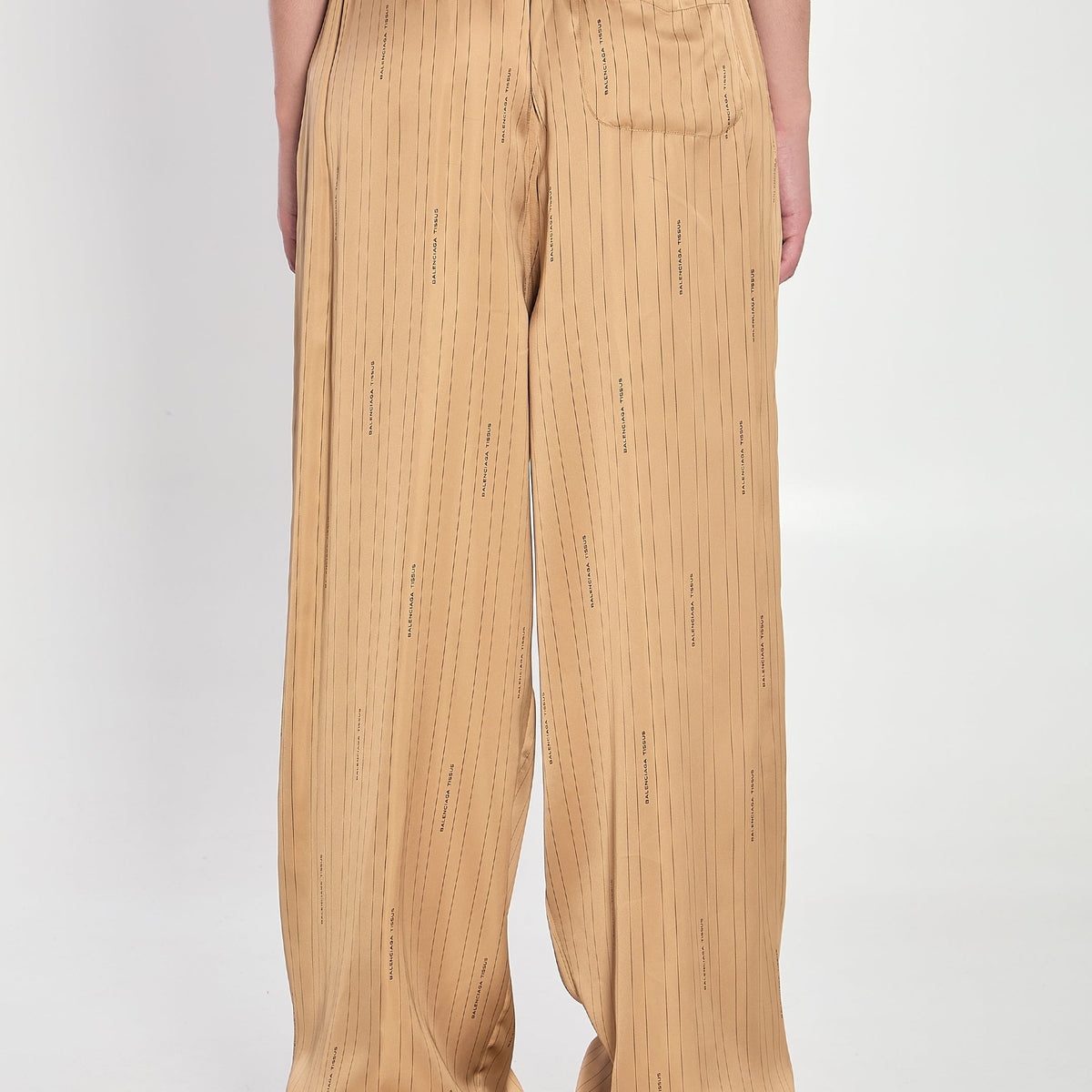 BALENCIAGA Relaxed Fit Satin Trousers - Size 34