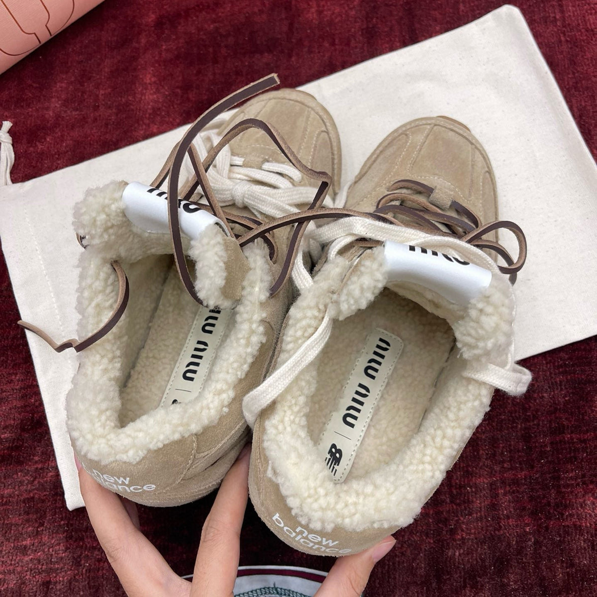 MIU M x NEW BALANCE TRAINERS