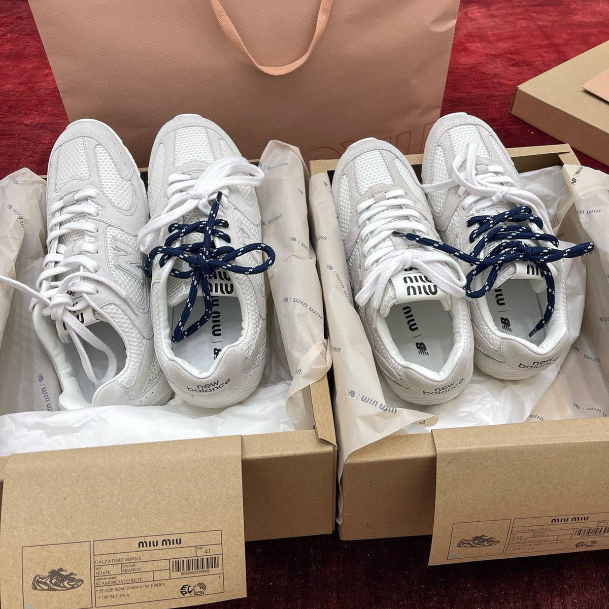 MIU M x NEW BALANCE TRAINERS