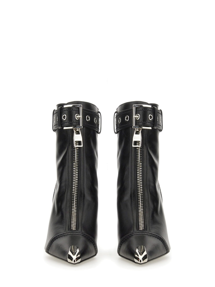 Alexander Mcqueen Women Slash Biker Boot