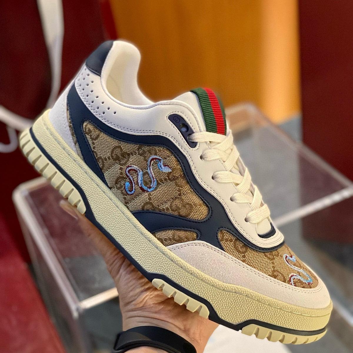 GG RE WEB SNEAKERS