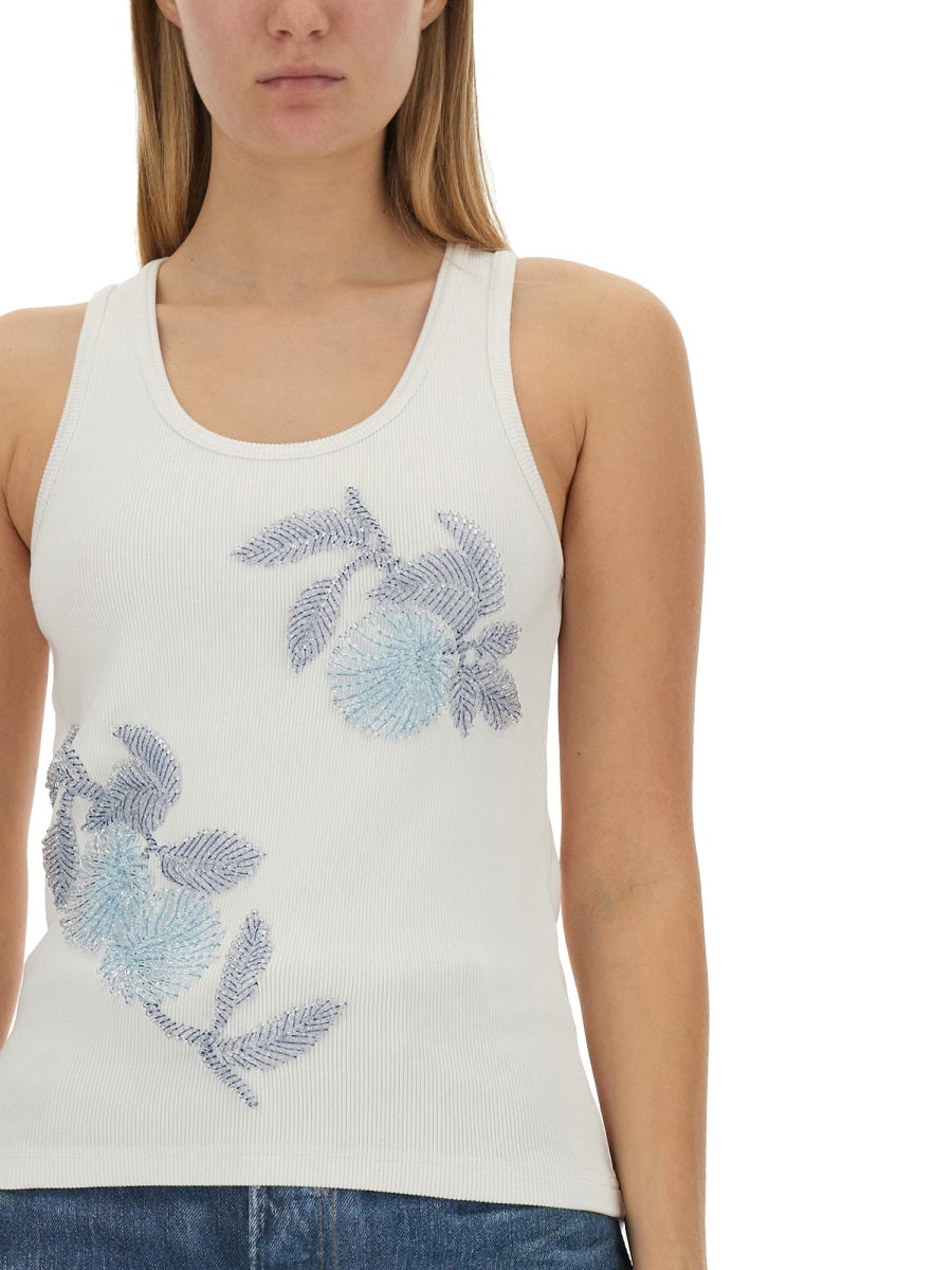 Bottega Veneta Women Embroidered Cotton Top