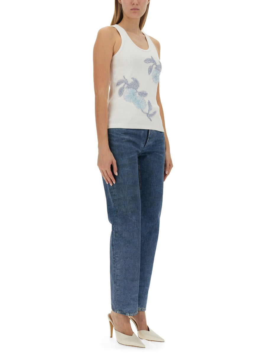Bottega Veneta Women Embroidered Cotton Top