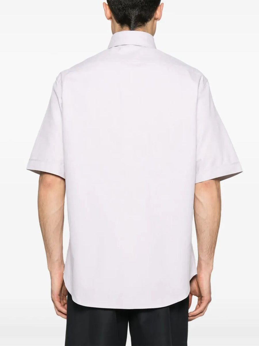 Fendi Men `Fendi Crest` Embroidered Shirt