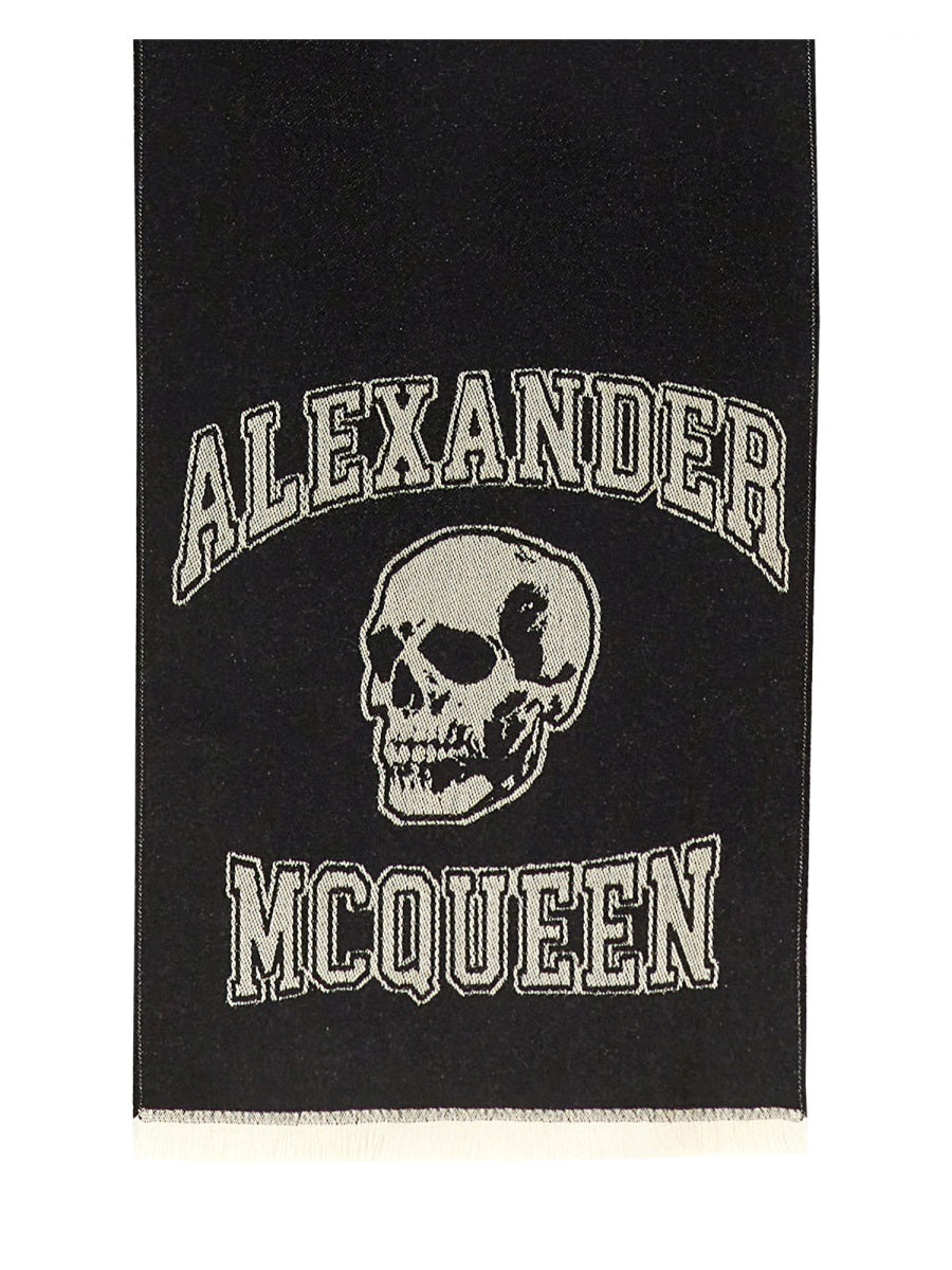 Alexander Mcqueen Men Skull Scarf