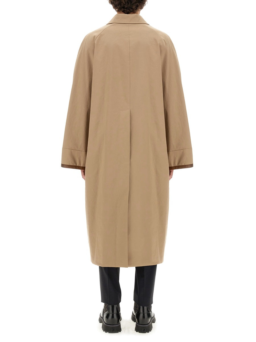 Fendi Men Fabric Trench Coat